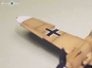 Bf 109 F/G/K  Lande- Kühlerklappen / Vorflügel Umbausatz  1/72